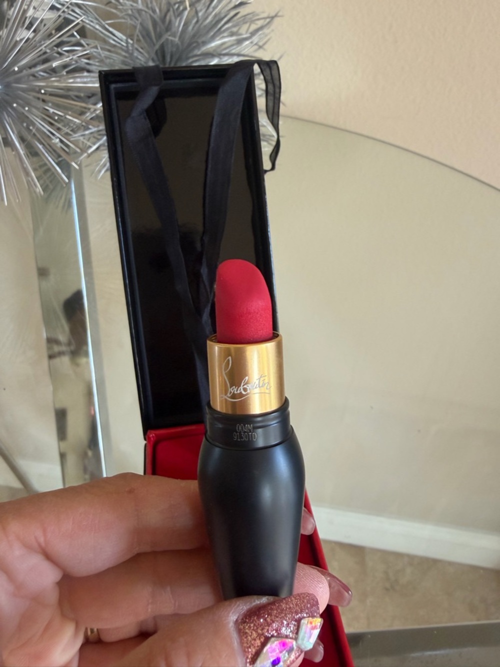Christian Louboutin Red Matte Lipstick - Bold Red 004M